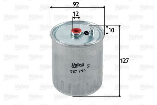 VALEO 587714 Топливный фильтр VALEO для MERCEDES-BENZ