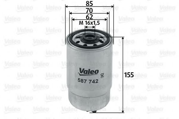 VALEO 587742 Топливный фильтр VALEO для IVECO