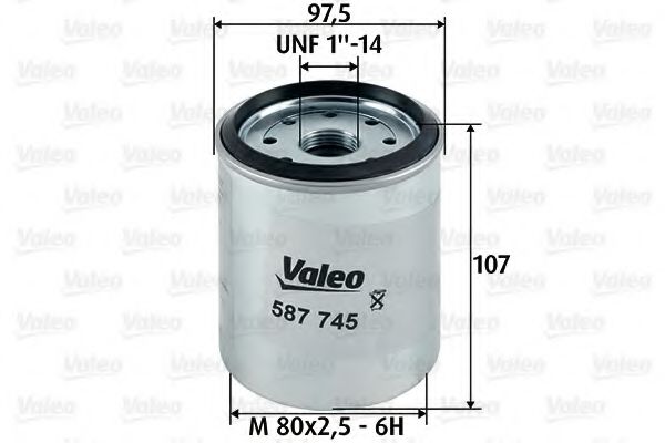 VALEO 587745 Топливный фильтр для JEEP