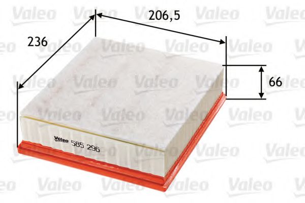 VALEO 585296 Воздушный фильтр VALEO 