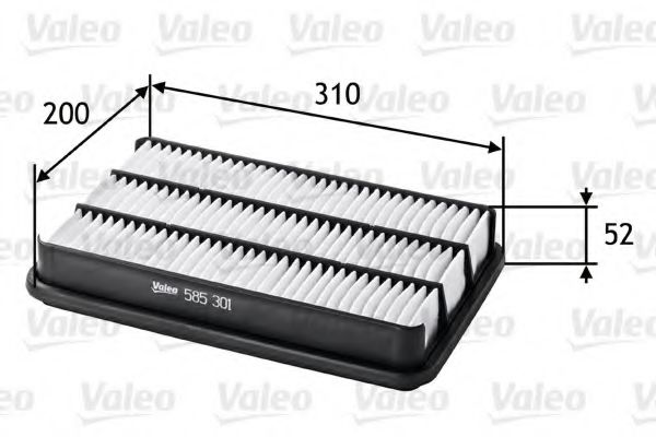 VALEO 585301 Воздушный фильтр VALEO для OPEL
