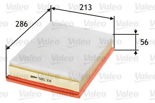 VALEO 585331 Воздушный фильтр для VOLVO 940