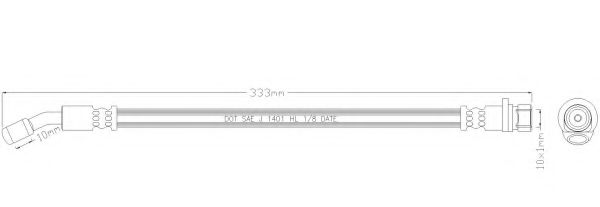 REMKAFLEX 6217 Тормозной шланг  для MG (Мджи)