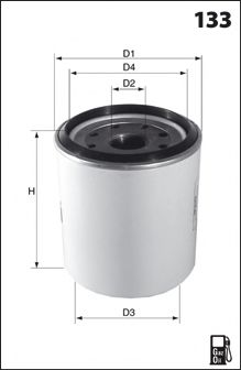 MECAFILTER ELG5220 Топливный фильтр для CHRYSLER
