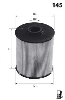 MECAFILTER ELG5436 Топливный фильтр для ISUZU D-MAX