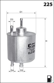 MECAFILTER ELE6028 Топливный фильтр для CHRYSLER