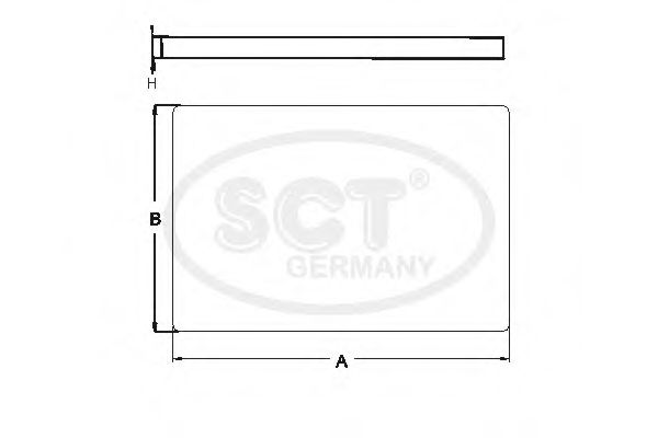 SCT Germany SA1106 Фильтр салона SCT GERMANY для AUDI