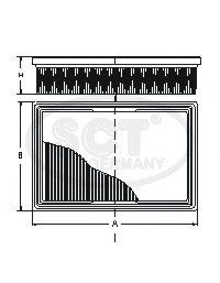 SB 614 SCT GERMANY Воздушный фильтр SB 614 SCT GERMANY Воздушный фильтр