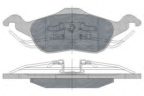 SCT Germany SP237PR Тормозные колодки SCT GERMANY для FORD