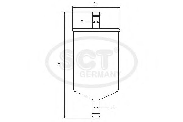 SCT Germany ST3081 Топливный фильтр SCT GERMANY 