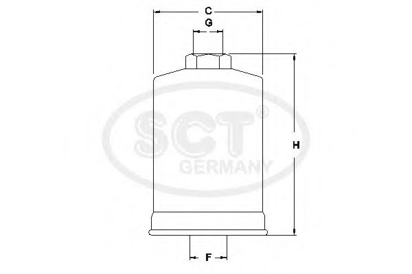 SCT Germany ST727 Топливный фильтр SCT GERMANY 