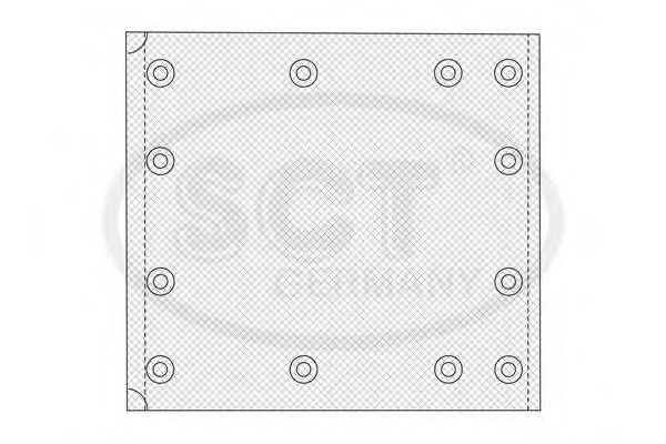 SCT Germany SN19384 Тормозные колодки барабанные SCT GERMANY 
