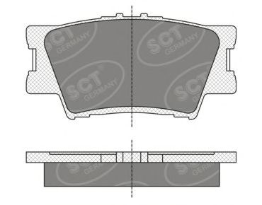 SCT Germany SP336PR Тормозные колодки SCT GERMANY 