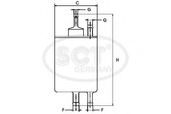 SCT Germany ST6098 Топливный фильтр для ROLLS-ROYCE