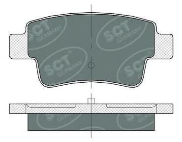 SCT Germany SP378PR Тормозные колодки SCT GERMANY для OPEL