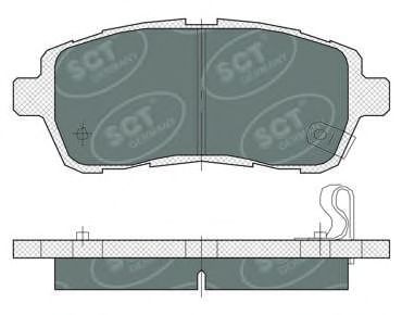 SCT Germany SP384PR Тормозные колодки SCT GERMANY для FORD