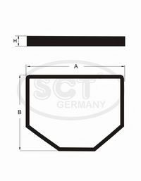 SCT Germany ST6109 Топливный фильтр SCT GERMANY для MAZDA