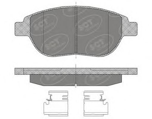 SCT Germany SP435PR Тормозные колодки SCT GERMANY для CITROEN