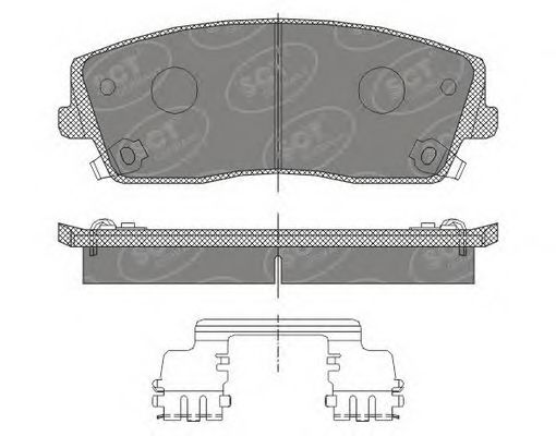 SCT Germany SP465PR Тормозные колодки SCT GERMANY для CHRYSLER