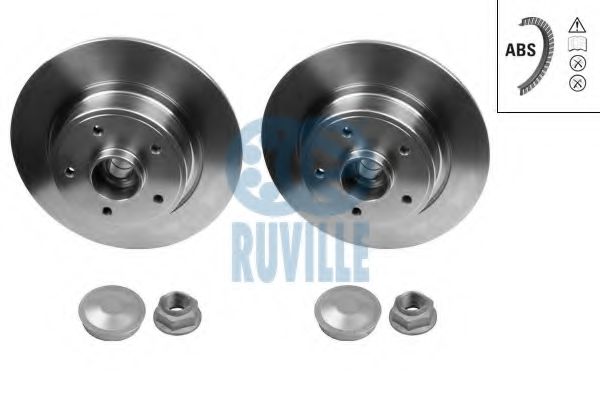 RUVILLE 5504BD Тормозные диски RUVILLE 