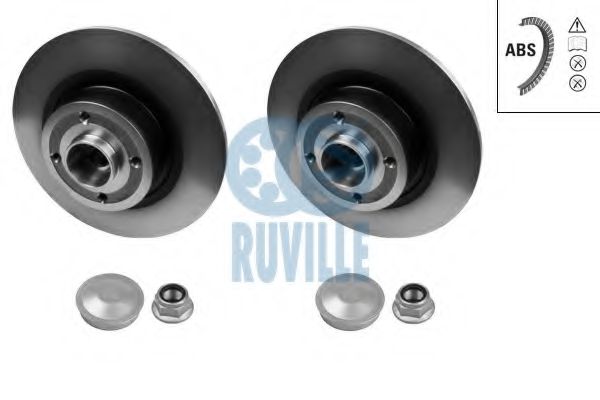 RUVILLE 5587BD Тормозные диски RUVILLE 
