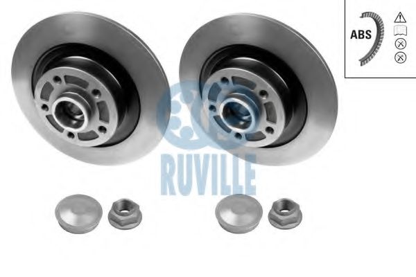RUVILLE 5589BD Тормозные диски RUVILLE 