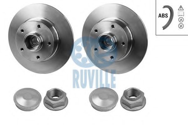 RUVILLE 5515BD Тормозные диски RUVILLE 