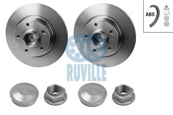 RUVILLE 5518BD Тормозные диски RUVILLE 