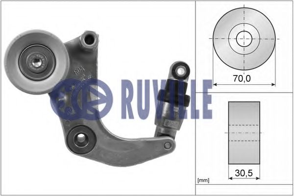 RUVILLE 57437 Натяжная планка, поликлиновой ремень RUVILLE 57437 Натяжная планка, поликлиновой ремень