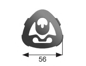 DINEX 50984 Резиновые полоски, система выпуска 