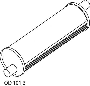 DINEX 21303 Глушитель выхлопных газов DINEX 
