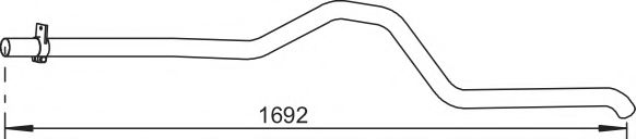 DINEX 51780 Труба выхлопного газа 