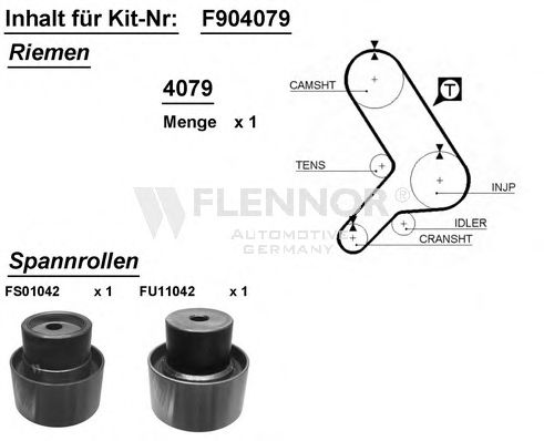 FLENNOR F904079 Комплект ГРМ FLENNOR для FIAT