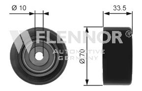 FLENNOR FU99375 Ролик ремня генератора для LEXUS