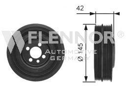 FLENNOR FVD99553 Шкив коленвала для AUDI A2