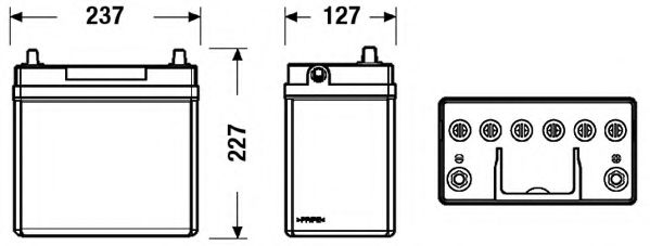 EXIDE EB456 Аккумулятор для SUZUKI WAGON