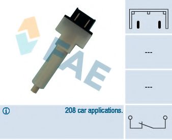 FAE 24280 Выключатель стоп-сигнала для SEAT MALAGA