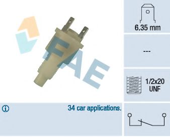FAE 24300 Выключатель стоп-сигнала FAE для LAND ROVER