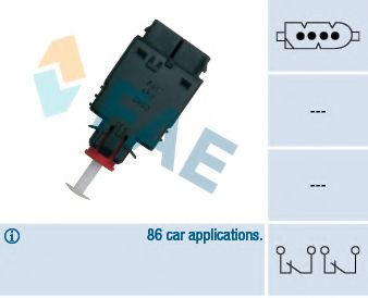 FAE 24530 Выключатель стоп-сигнала FAE для BMW
