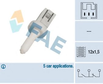 FAE 24650 Выключатель стоп-сигнала для FIAT