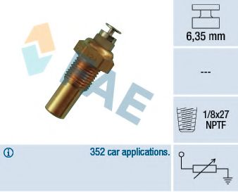 FAE 32230 Датчик включения вентилятора для SAAB 9-3