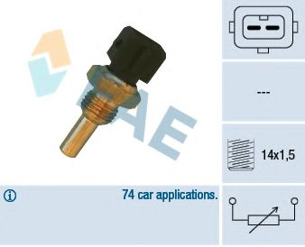 FAE 32560 Датчик включения вентилятора для BMW