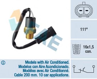 FAE 35842 Датчик включения вентилятора для FIAT