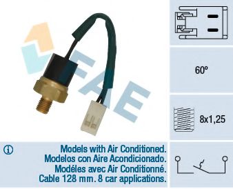 FAE 35855 Датчик включения вентилятора для FIAT