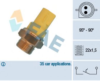 FAE 36330 Датчик включения вентилятора FAE для FORD