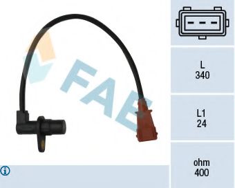 FAE 79033 Датчик положения коленвала для FIAT DUCATO