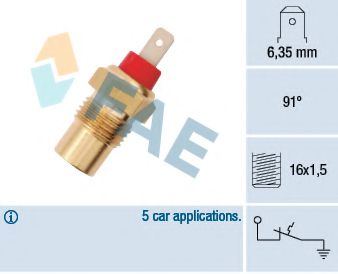 FAE 35101 Датчик включения вентилятора FAE для KIA