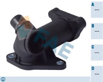 FAE 54386 Фланец охлаждающей жидкости 