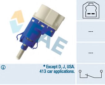 FAE 24848 Выключатель стоп-сигнала для JAGUAR