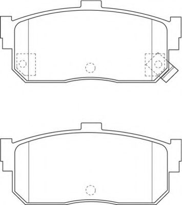 NECTO FD7277A Тормозные колодки NECTO для NISSAN